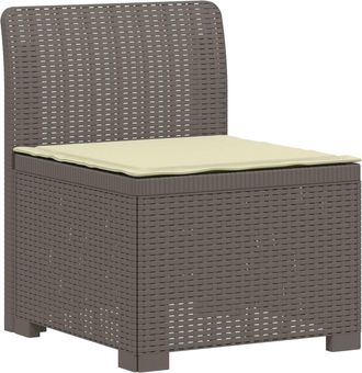vidaXL Sill&oacute;n Individual De Jard&iacute;n Con Coj&iacute;n Apariencia De Ratan Pp Vidaxl