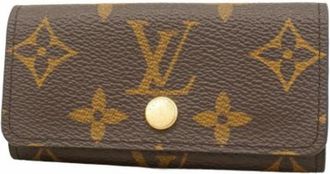 Louis Vuitton Vintage, unisex, Bruin, ONE Size, Pre-owned Stoffen Sleutelhanger