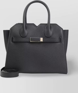 Valextra milano small leather shoulder bag