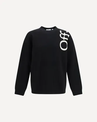 Off-white Vertical Bookish logo knit Crewneck Male XXL
