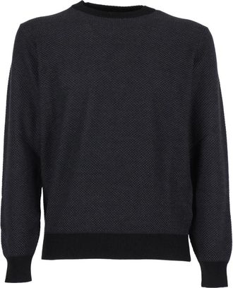 FILIPPO DE LAURENTIIS G.collo ML - Heren - Ronde hals truien - Zwart - 2XL - Truien & Vesten