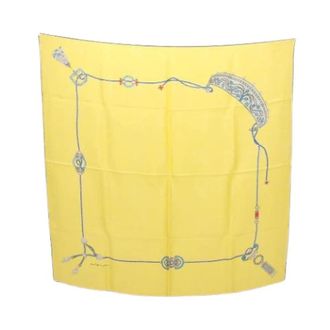 Cartier Pre-owned Scarves, female, Yellow, Size: ONE SIZE Pre-owned Silk Scarf