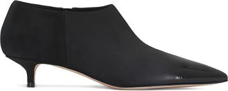 Arteana Brera pointed-toe boots - women - Calf Suede/Patent Calf Leather/Calf Leather/Calf Leather - 10 - Black
