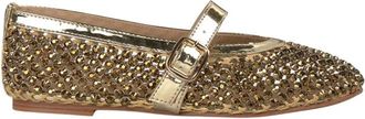 Alma En Pena Net ballerina met strass - Dames - Ballerinas - Geel - 41 EU - Schoenen