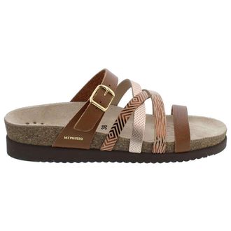 Mephisto Mephisto Huleda H131 Leather Womens Slides Sandals - Camel - Size:UK 7.5
