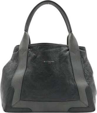 Balenciaga Pre-owned Vintage Tote Bag - Dames - Vintage Shopper - Blauw - ONE Size - Leer - Vintage