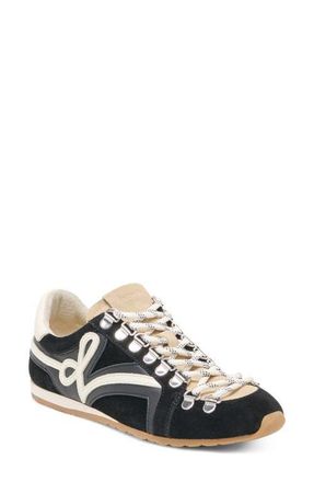 Dolce Vita Deacon Sneaker in Black/white Suede at Nordstrom, Size 7.5