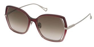 Nina Ricci SNR361 0AQ8 Womens Sunglasses Pink Size 57