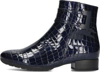Gabor Blauwe enkellaarsjes- model 712 - Dames - Enkellaarsjes - Blauw - 37 1/2 EU - Wol - Schoenen