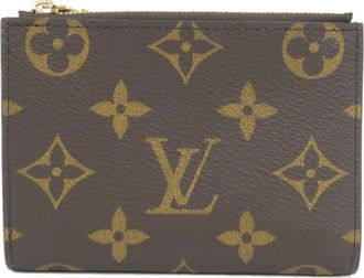 Louis Vuitton Brown Coated Canvas Wallet (Bi-Fold) (Pre-Owned)