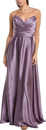 Amsale Draped Bodice Gown