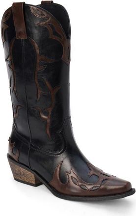 Matisse Footwear Wylie Western Boot in Black/espresso at Nordstrom, Size 10