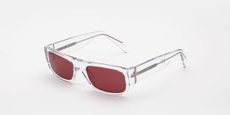 Retro Superfuture SMILE HDR Mens Sunglasses Clear Size 54
