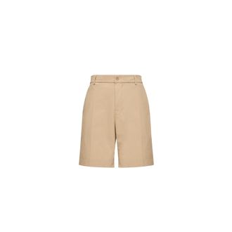 Moncler Moncler Seersucker Shorts, Men, Beige, Size: 48