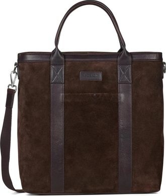 Howard London Brian Suede Tote Bag - Heren - Shoppers - Bruin - ONE Size - Leer - Tassen