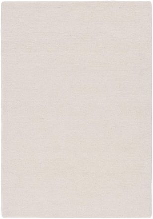 THEKO Alfombra de lana tejida a mano estilo bereber color blanco 160x230 cm