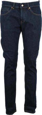 Dondup George Slim-fit Jeans - Heren - Slim Fit Jeans - Blauw - W33 - Katoen - Jeans