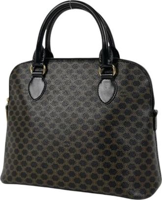 Celine Pre-owned Handbags, female, Black, Size: ONE SIZE Pre-owned Canvas Shoulder Bag