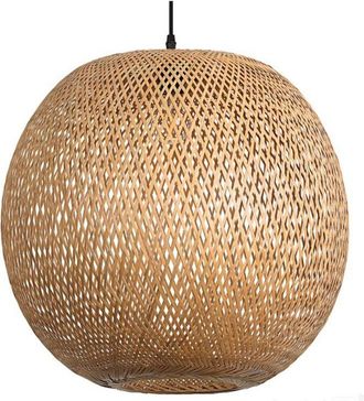 OEM L&aacute;mpara Colgante De Rat&aacute;n Bohemio De 50 Cm