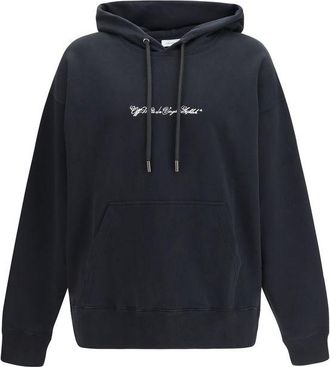 Off-white Black Cotton Mens Sweatshirt