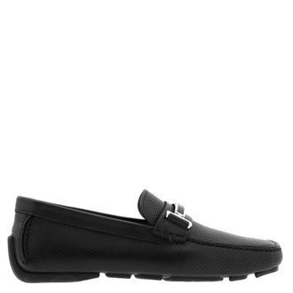 Bally Drulio Perforated Leather Penny Loafers