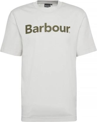 Barbour Logo Relaxed Fit T-shirt - Heren - T-shirts - Wit - M - Katoen - Tops