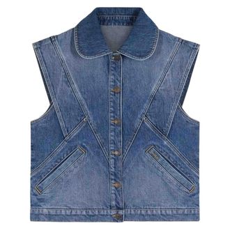 BA&SH Ba&Sh, Vests, female, Blue, Size: S Blouson Max