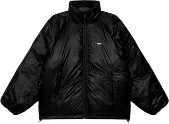 Obey Jassen - Heren - Winterjassen - Zwart - XL - Leer - Jassen