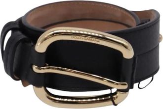 Dolce & Gabbana Pre-owned Belts, female, Black, Size: ONE SIZE Pre-owned Buckle Belt