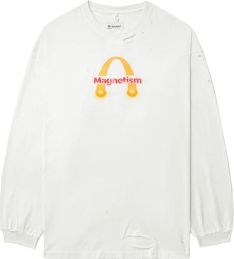 Doublet T-shirt con stampa grafica - Bianco