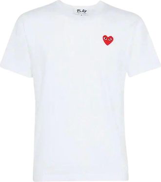 Comme Des Gar&ccedil;ons T-shirts - Heren - T-shirts - Wit - L - Katoen - Tops
