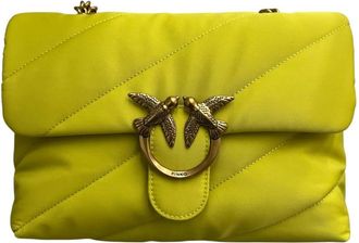 Pinko Puff Fabric Love Collection - Dames - Schoudertassen - Groen - ONE Size - Tassen