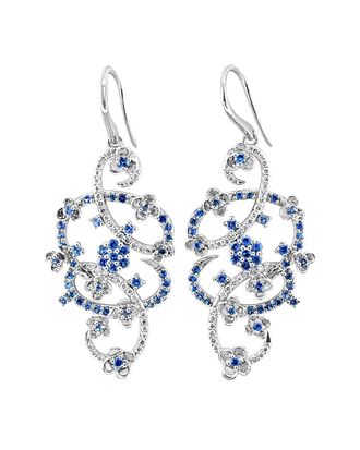 Le Vian 14K 2.07 Ct. Tw. Diamond & Sapphire Earrings