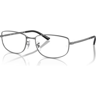 Ray-Ban 56mm Irregular optical glasses in Grey at Nordstrom