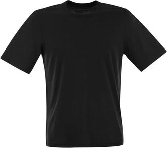 Majestic Filatures Uomo, Top, Nero, M, new