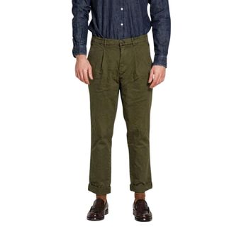 Mason's Pantalones Chinos Pinces 22 - Trousers - Hombre - Verde - 2XL