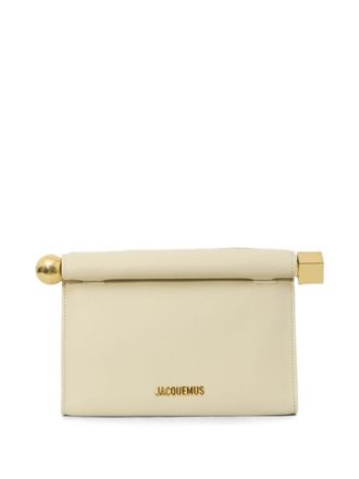 Jacquemus Le Sac Rond Carre lederen clutch
