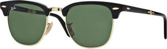 Ray-Ban Clubmaster Folding Rb 2176 901 Zonnebril - unisex - Zonnebrillen - Zwart - 51 MM - Accessoires