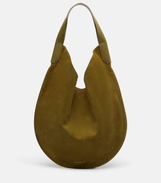 Victoria Beckham Soft Pli&eacute; suede shoulder bag