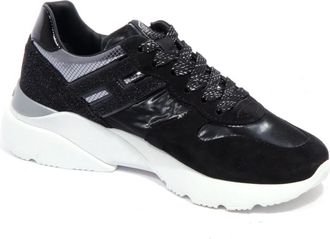 Hogan Active One Sneakers - Dames - Sneakers - Zwart - 40 EU - Leer - Schoenen