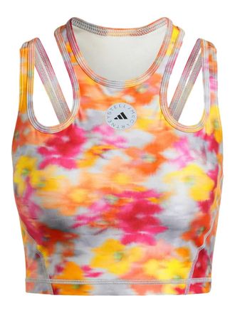 adidas by Stella McCartney tie-dye top - women - Recycled Polyamide/Elastane - M - Multicolour
