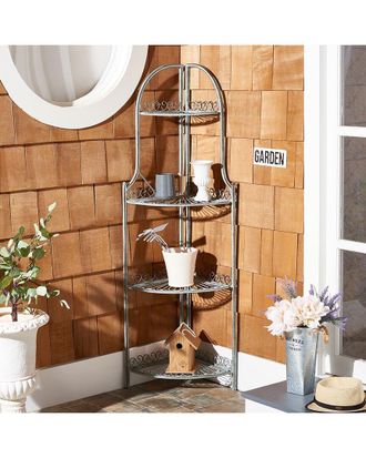 Safavieh Indoor/Outdoor Abarrane 4-Tier Corner Shelf