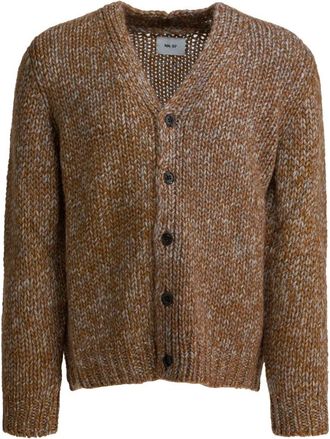 Nn.07 Osky Cardigan - Heren - Vesten - Beige - XL - Wol - Truien & Vesten