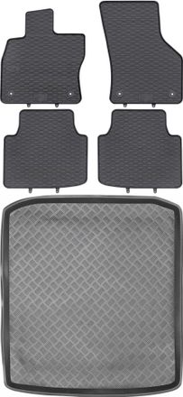 OEM Juego De Alfombrillas De Goma Para Coche Y Alfombrilla Para Maletero Para Skoda Superb Iii Sed&aacute;n (a Partir De 2015)