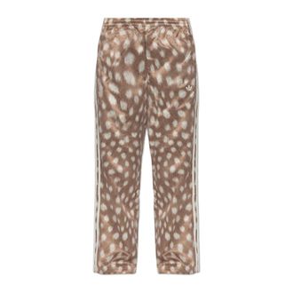 adidas Wijde Trainingsbroeken - Dames - Sweatpants - Bruin - XS - Polyester - Broeken