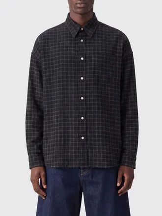 Sunflower Relaxed Fit Check Shirt in Cotton Blend with French Collar
