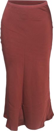 Anine Bing Bar Skirt in Red Silk