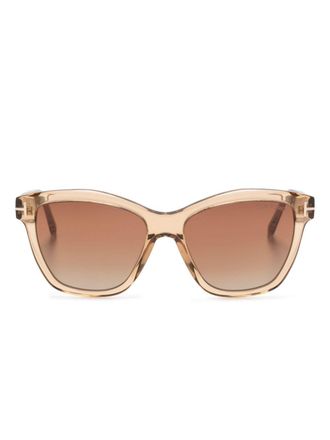 Tom Ford Eyewear Occhiali da sole Lucia cat-eye - Marrone