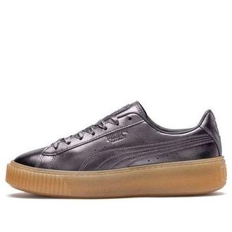 Puma (WMNS) PUMA Basket Platform Luxe Silver 366687-01