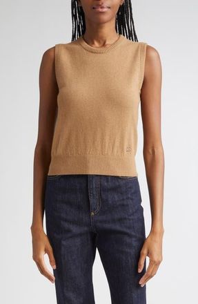 Dolce & Gabbana Cashmere Sweater Vest in M2186 Marrone Chiaro at Nordstrom, Size 6 Us